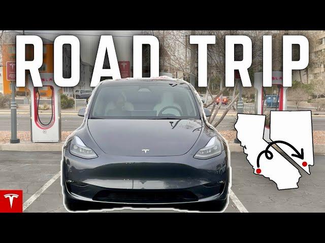 Super Easy Tesla Model Y Road Trip: LA to Vegas