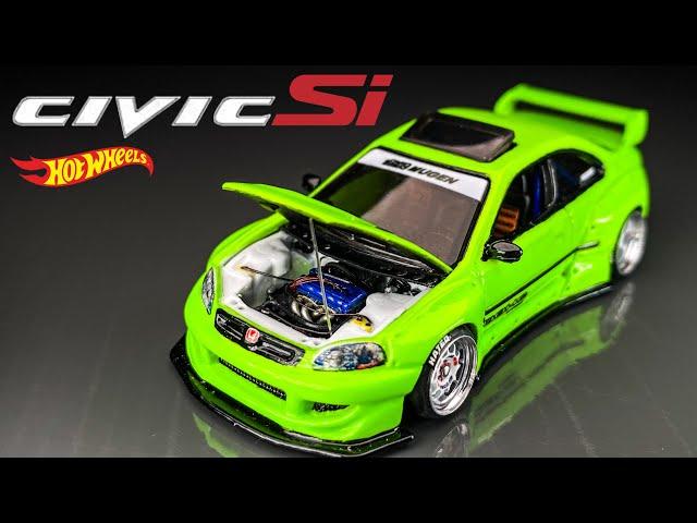 Clean Honda Civic Si Hot Wheels Custom