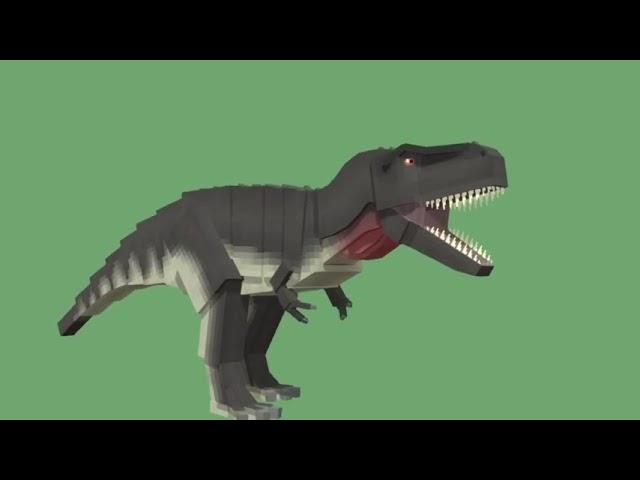 T-rex roar animation (test) | Prehistoric Earth Addon | Minecraft Bedrock Edition