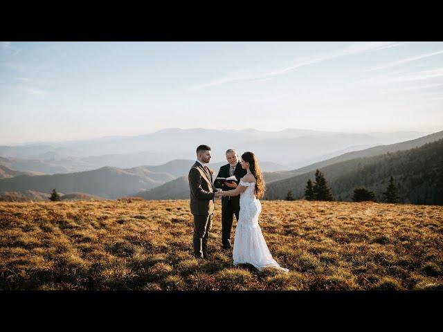 Couple Runs Away and has a Secret Elopement at Roan Mountain!