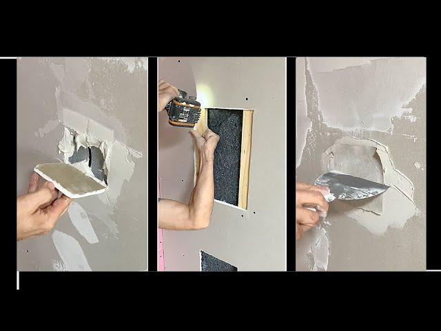  How to Repair Holes in Drywall Panels: Tips and Ideas    Plasterboard Repair