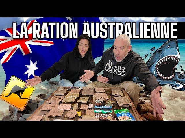 La ration de combat Australienne déballage et dégustation . Elle est impressionnante !!