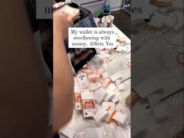 Affirmation to attract money. Type yes.
