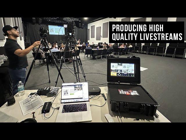 Mobile Livestream Setup Job | MEA Live Box, Blackmagic Atem Mini ISO Pro