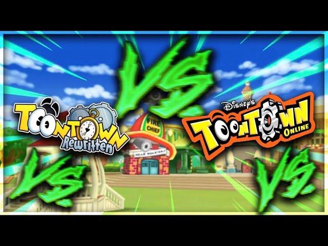 Toontown Online VS Toontown Rewritten