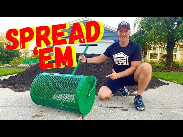 BEFORE YOU BUY A LANDZIE 24" COMPOST & PEAT MOSS SPREADER, WATCH THIS! (Plus Seed From LAWN LIFE)