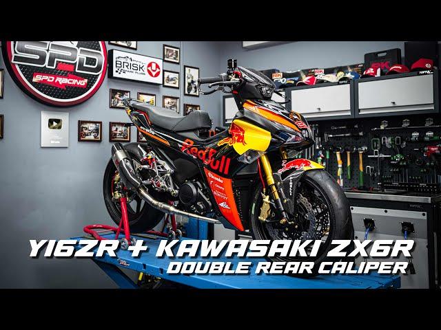 BUILDING A SUPER MOPED BIKE ( Full Transformation )Yamaha Y16ZR ft.Kawasaki ZX6R