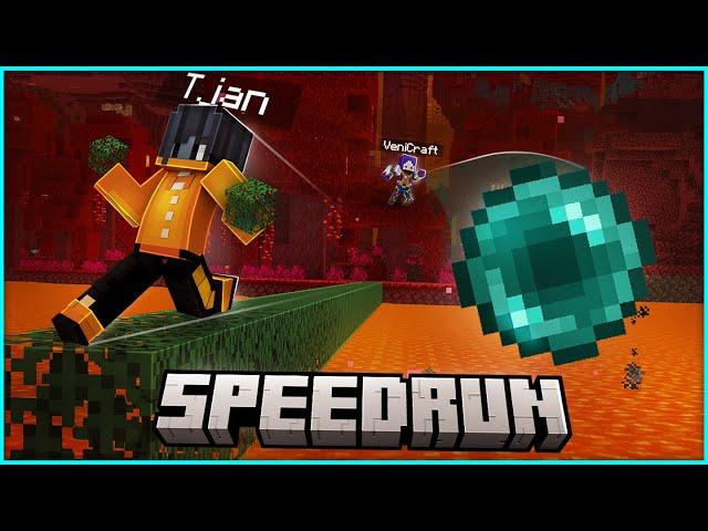 WER hat nach 3 STUNDEN SPEEDRUN die BESSERE ZEIT?!  SET SEED MINECRAFT SPEEDRUN BATTLE 