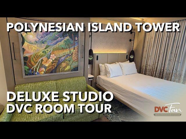 NEW Island Tower Deluxe Studio DVC Room Tour | Disney's Polynesian Villas