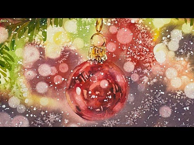 Paint Your Own Festive Christmas Card using These Fun Watercolour Techniques