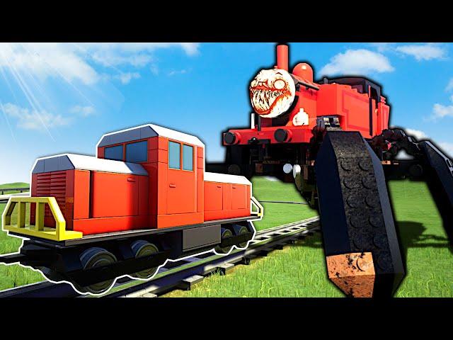 Can CHOO CHOO CHARLES Destroy a Lego Train?! - Brick Rigs Gameplay