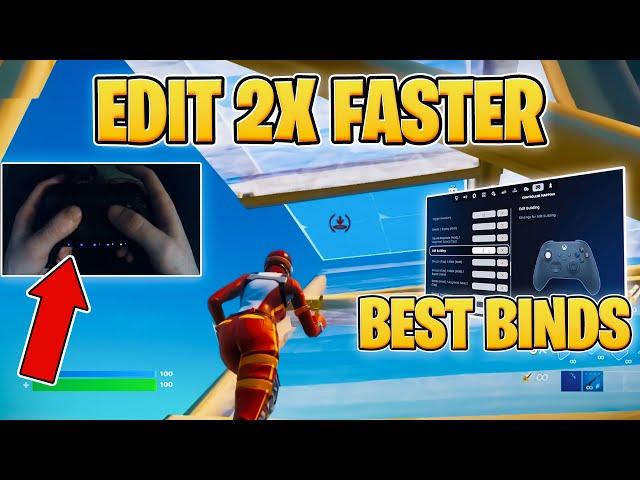 How To EDIT FASTER on Controller With *ZERO* Input Delay Settings  (Fortnite Tutorial)