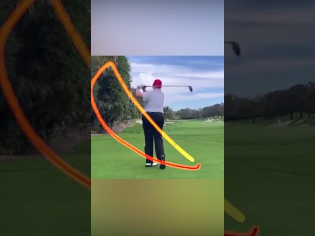 2024 DONALD TRUMP UNIQUE GOLF SWING MOTION & SLOW  MOTION