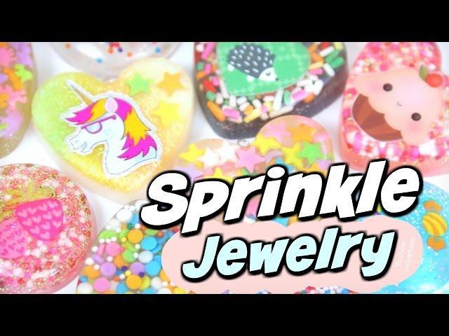 DIY RESIN For Beginners - Sprinkles to Jewelry - Pendant Charm - How To | SoCraftastic