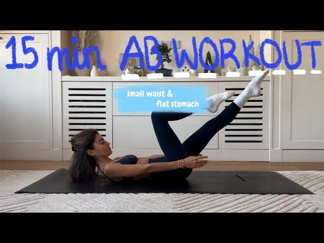 15MIN everyday pilates ab workout // small waist & flat stomach | LIDIAVMERA