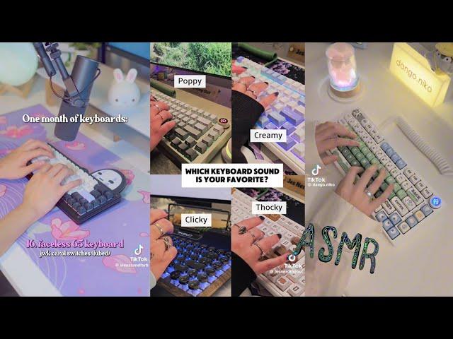 Mechanical Keyboard ASMR Tiktok Compilation