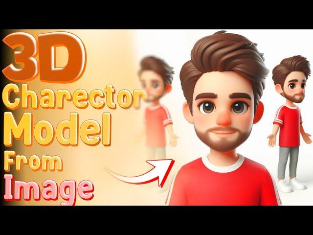 Create 3D Charector Models Using Image | 3D Model + Rigging 