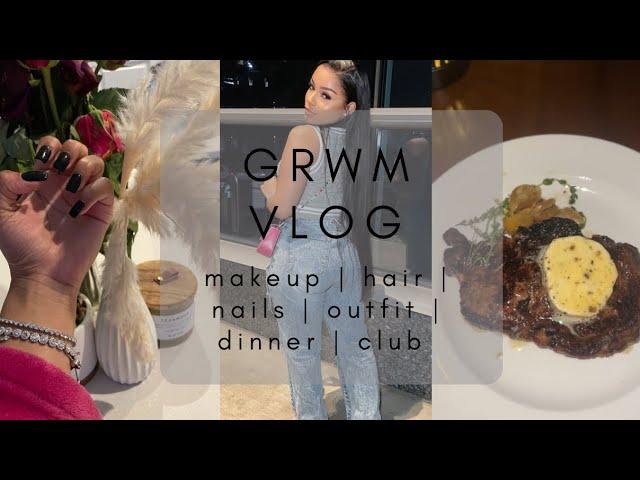 GRWM VLOG:  My skincare & makeup secrets | My first time doing my lace | FUNNY | Dinner with my BFF