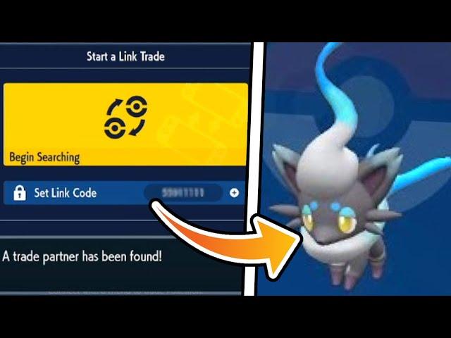 THIS LinkCode Trades You SHINY HISUIAN ZORUAPokemon Scarlet & Violet