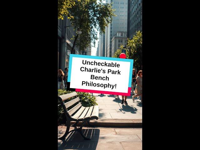 Uncheckable Charlie's Park Bench Philosophy!