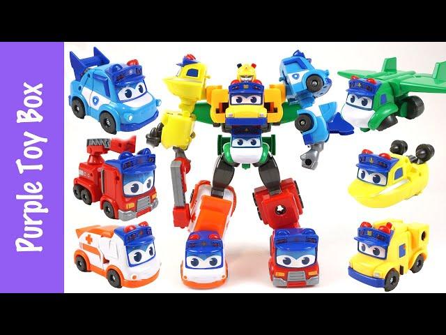 GoGoBus! 6x Combination Giant Robot Mini Car Transformer 고고버스 자이언트 고든 6단 합체