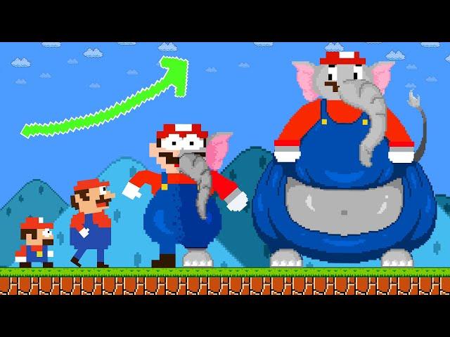 Super Mario Bros. but The evolution from baby Mario to Mario Wonder | Lyra Animation