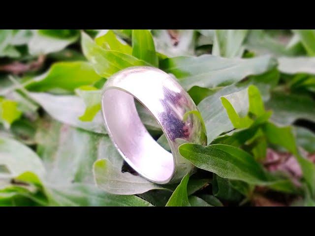 How to make silver band ! Silver ring jwellery