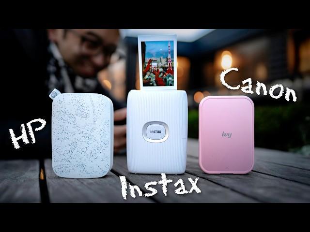 Best Instant Portable Photo Printer // Instax vs Canon vs HP