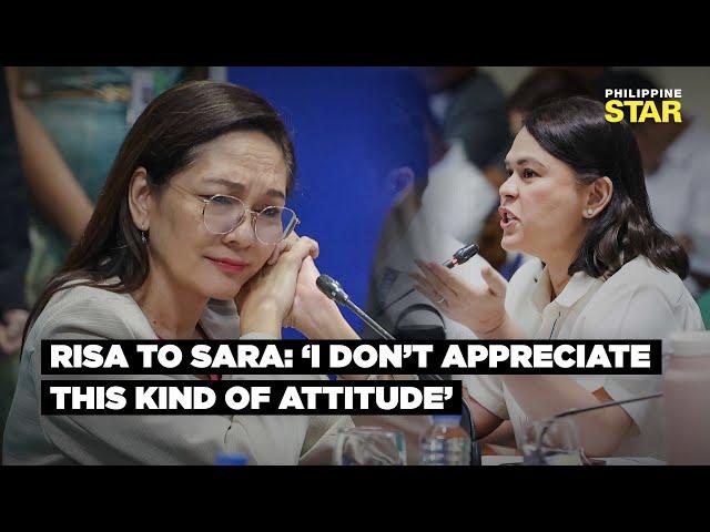 Risa Hontiveros, kinuwestiyon ang ‘attitude’ ni VP Sara Duterte sa budget hearing ng Senado