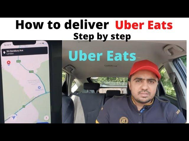 How to deliver Uber Eats step by step Tutorial | My First day For Uber eats | First Delivery Uber