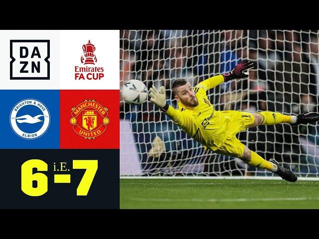 Pure Dramatik im Elfmeterschießen ums Finale: Brighton - Manchester United | FA Cup | DAZN