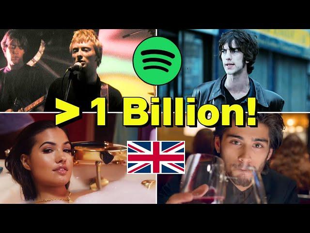 Every British Song On Spotify With Over A Billion Streams! (164 Songs)