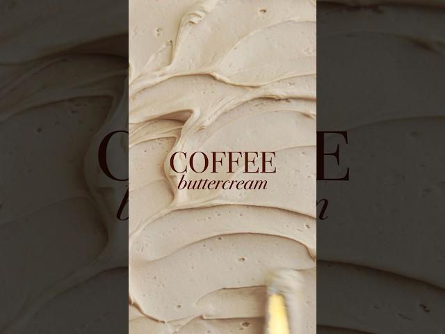 If you love coffee you’re going to want to put this coffee buttercream on all your bakes! #cake