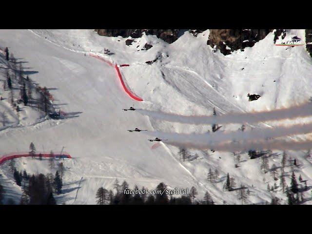 FrecceTricolori Prove Sorvolo Campionati del Mondo di Sci  Alpino Cortina 2021