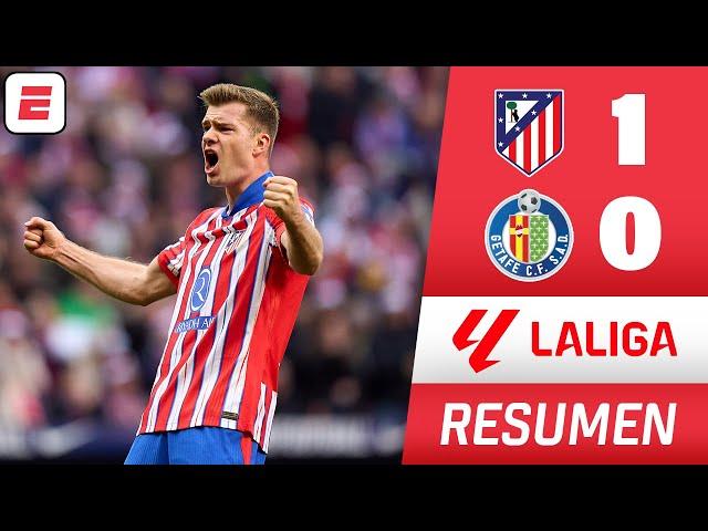 ATLÉTICO DE MADRID GANÓ 1-0 al GETAFE y ES LÍDER COLÍDER junto al BARCELONA | RESUMEN | La Liga