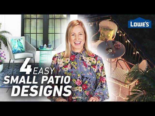 4 Easy Designs for Small Patios /// Lowe's Design Basics