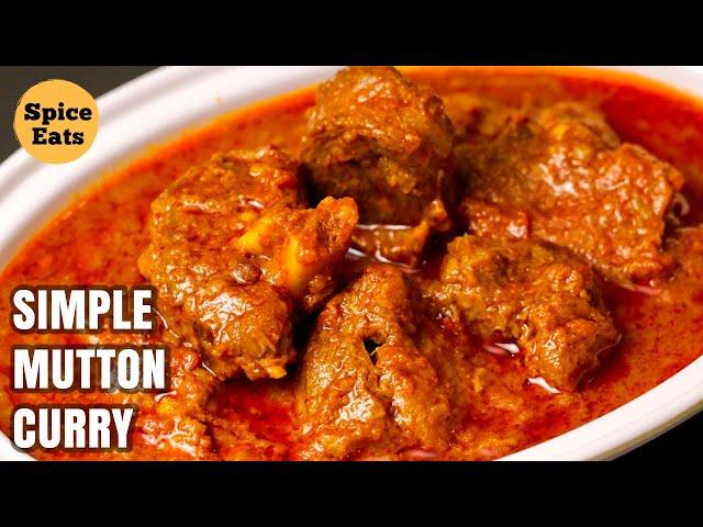 SIMPLE MUTTON CURRY RECIPE FOR BEGINNERS | QUICK AND EASY MUTTON CURRY