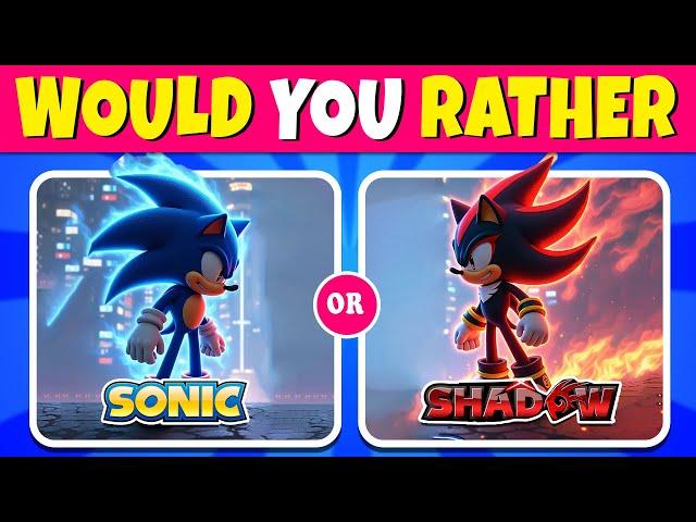 Would You Rather...? Sonic The Hedgehog 3 Edition ️