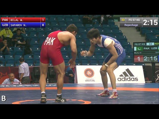 Repechage:  Nodirjon SAFAROV (UZB) df. Muhammad BILAL (PAK), 10-3