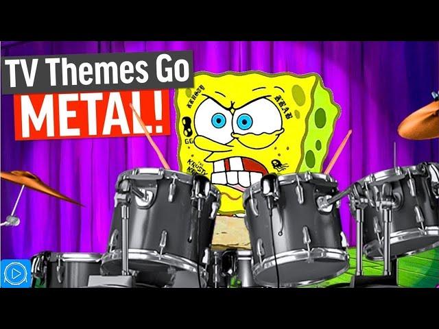 I Added METAL DRUMS to FAMOUS THEME SONGS