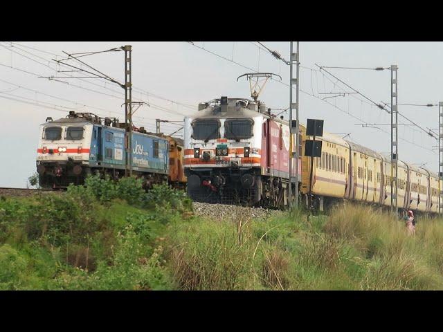 BEAUTIFUL & COLORFUL Advertised LOCOMOTIVES of Indian Railways | WAP-7+WAP-5 | Indian Railways