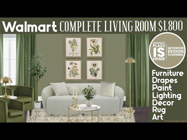 Walmart Complete Living Room for $1800 by an Interior Designer!