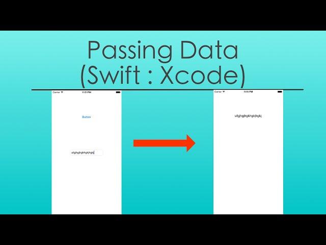 How to Pass Data from View Controller (Swift : Xcode)