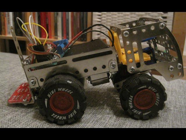 ATtiny85 truck following a curved line