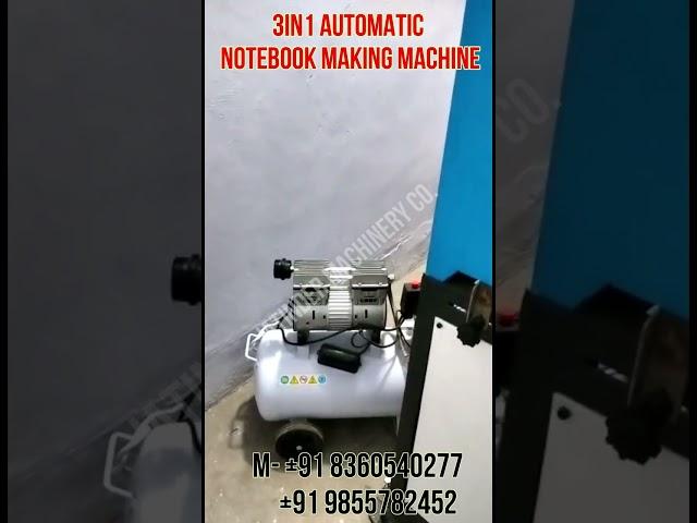 3IN1 Notebook Making Machine, Semi Automatic Notebook Making Machine Price In India