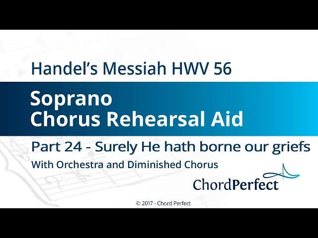 Handel's Messiah Part 24 - Surely he hath borne our griefs - Soprano Chorus Rehearsal Aid