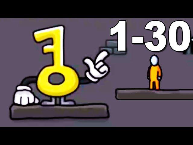 One Level 3 Stickman Jailbreak (by RTU Studio) Gameplay Walkthrough 1-30 Levels (Android)