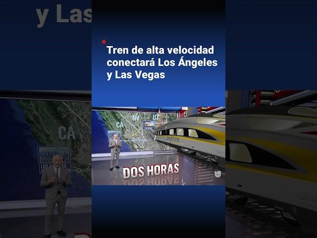 Jorge Ramos explica cómo será el tren de alta velocidad que conectará Los Ángeles y Las Vegas