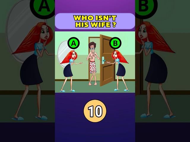 Who isn't his wife ? #puzzle #brainteaser #quiz #logicpuzzle #mystery #logicpuzzle #riddle
