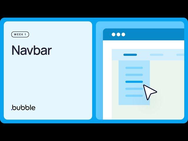 Navbar: Getting started with Bubble (Lesson 1.10)